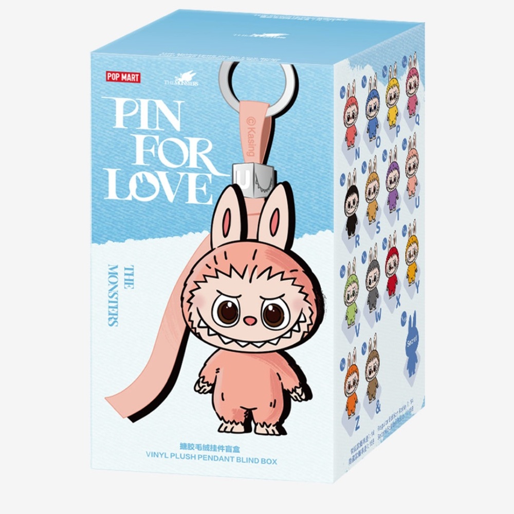 Pop Mart Labubu Pin for Love Series Vinyl Plush Pendant